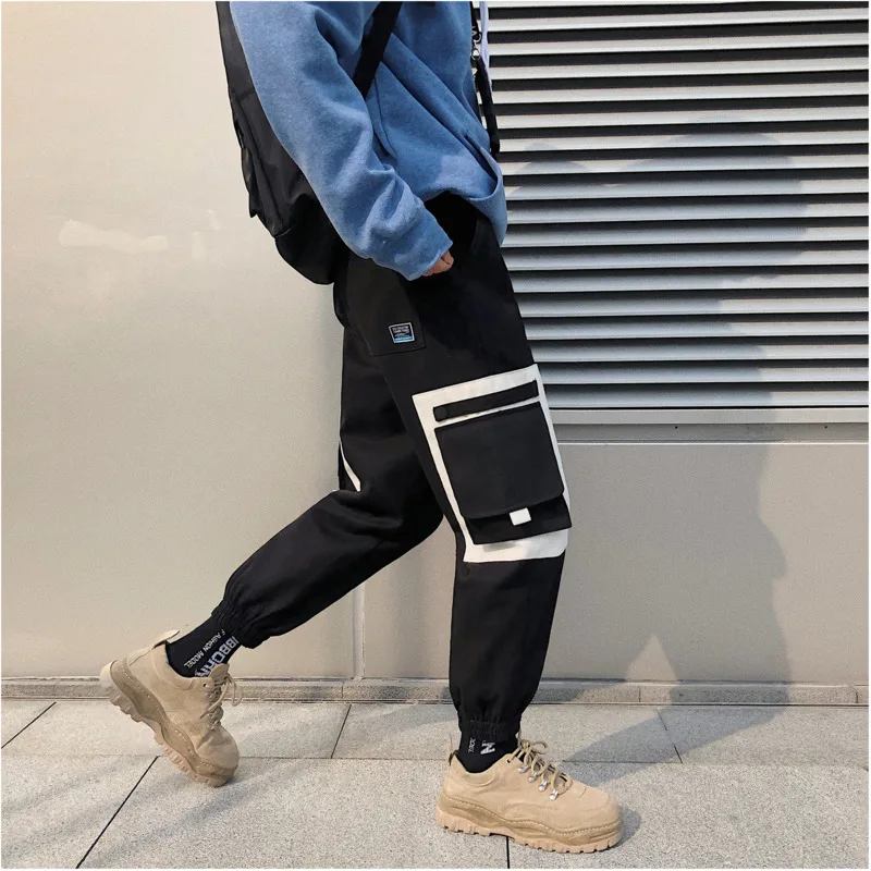 Autumn New Harem Pants Men Elastic Waist Fashion Tooling Wind Man Streetwear Hip Hop Loose Casual Wild Joggers Sweatpants |