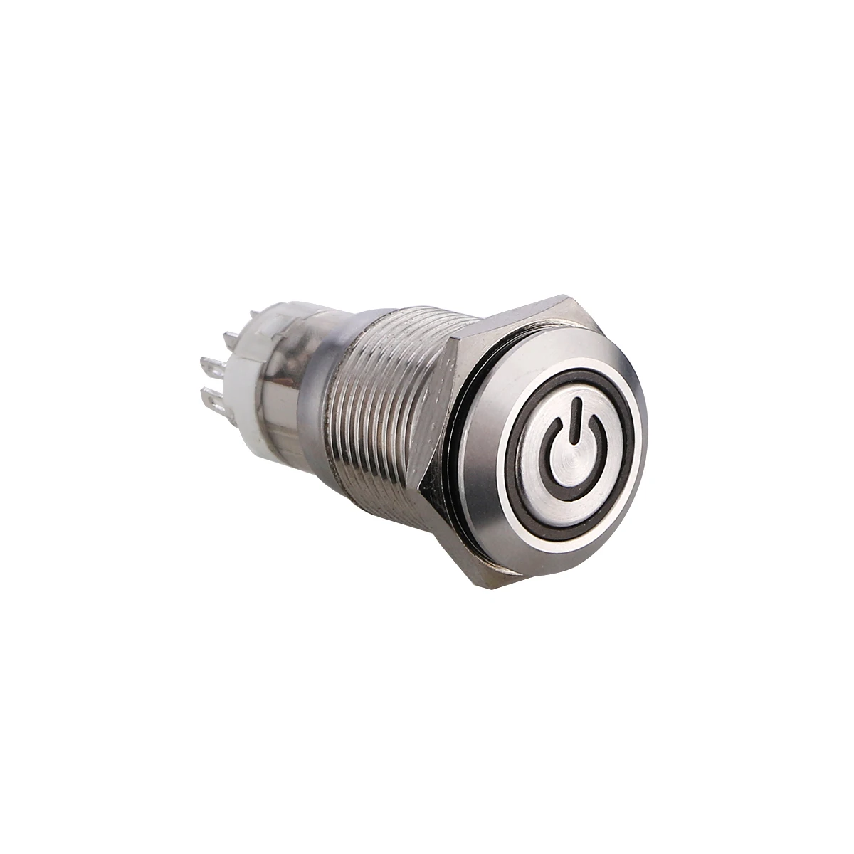 DC12V 16 мм 5/8 &quotсинее красное кольцо Led металлический Мгновенный кнопочный