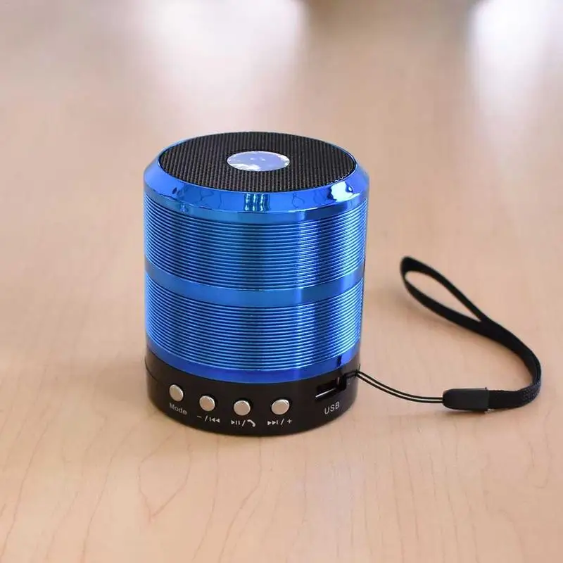 Сплав Мини Bluetooth динамик с светодио дный стерео цветной светодиодный портативный