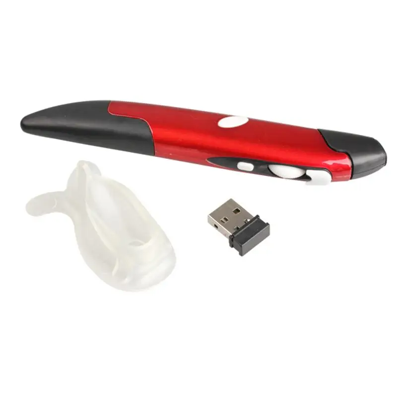 Мини 2 4 ГГц Беспроводной ручка Мыши оптическая мышь Pad Tablet PC Air Mouse Регулируемый