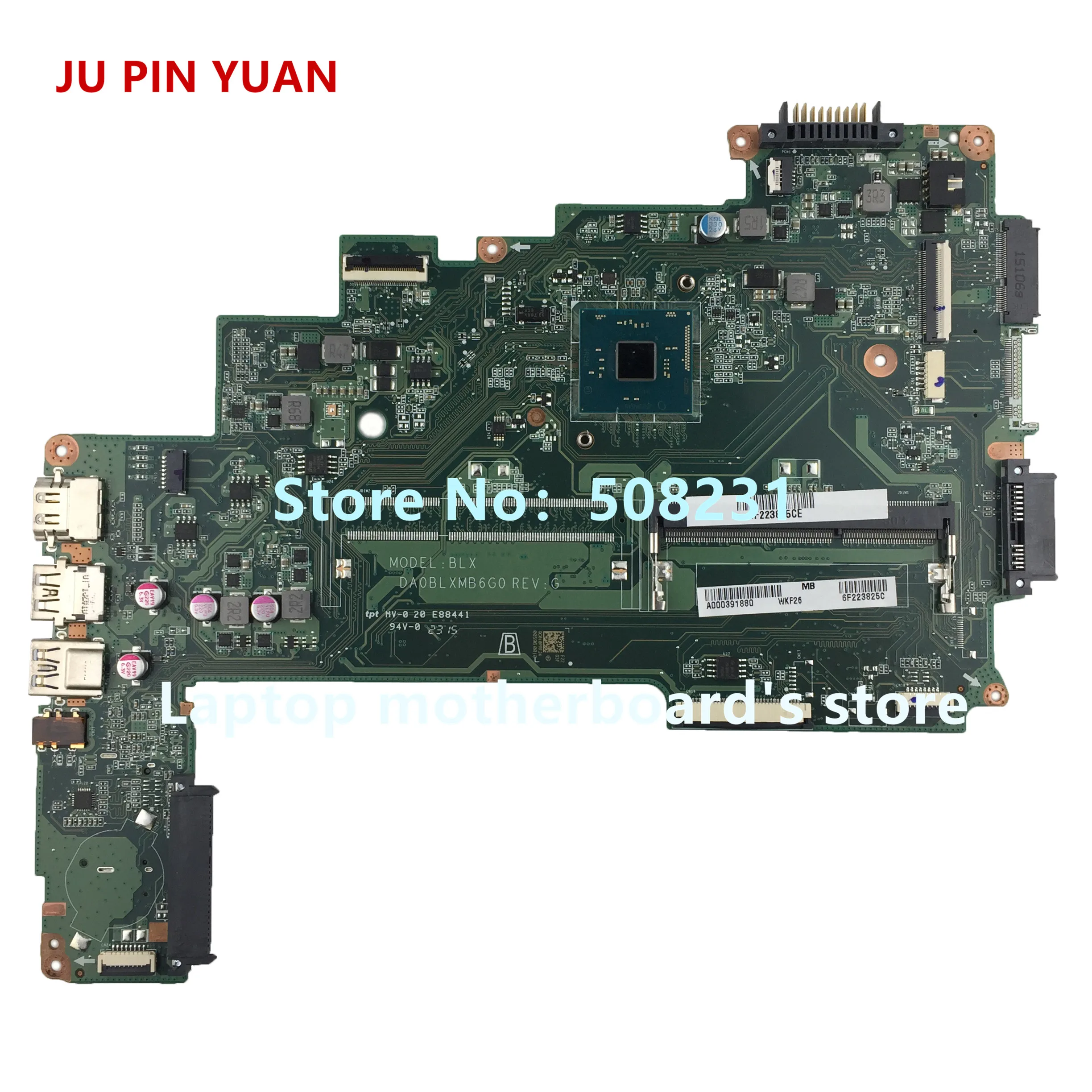 Материнская плата JU PIN YUAN A000391880 для ноутбука Toshiba материнская Полная проверка