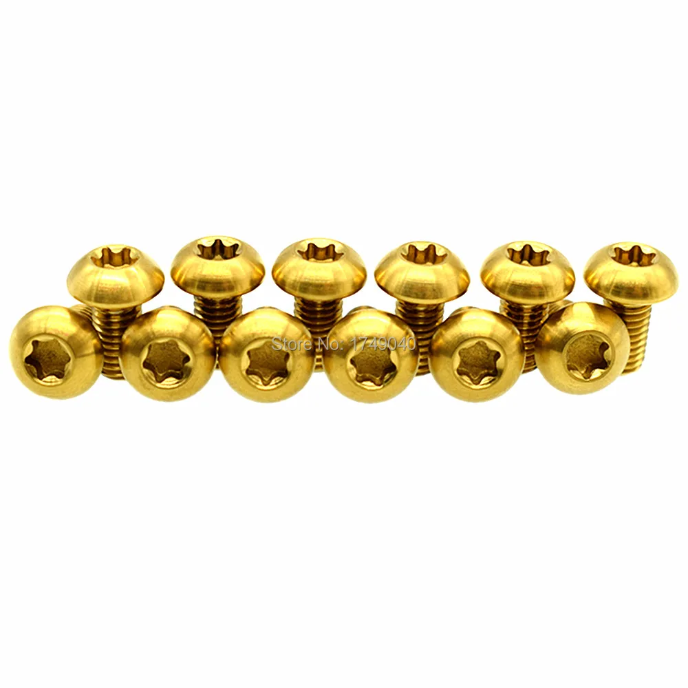 Винты ротора торкса T25 12 шт./лот M5x10mm держатель для бутылки винта из титанового