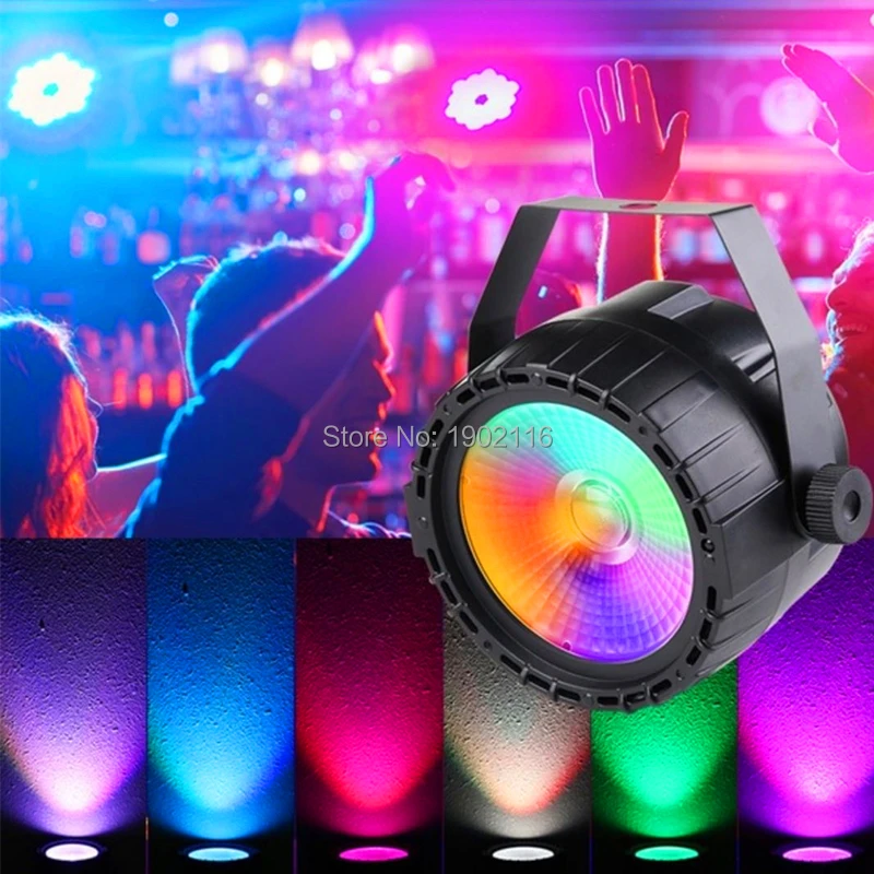 30 Вт COB LED Par Light RGB + УФ эффект с беспроводным пультом дистанционного управления