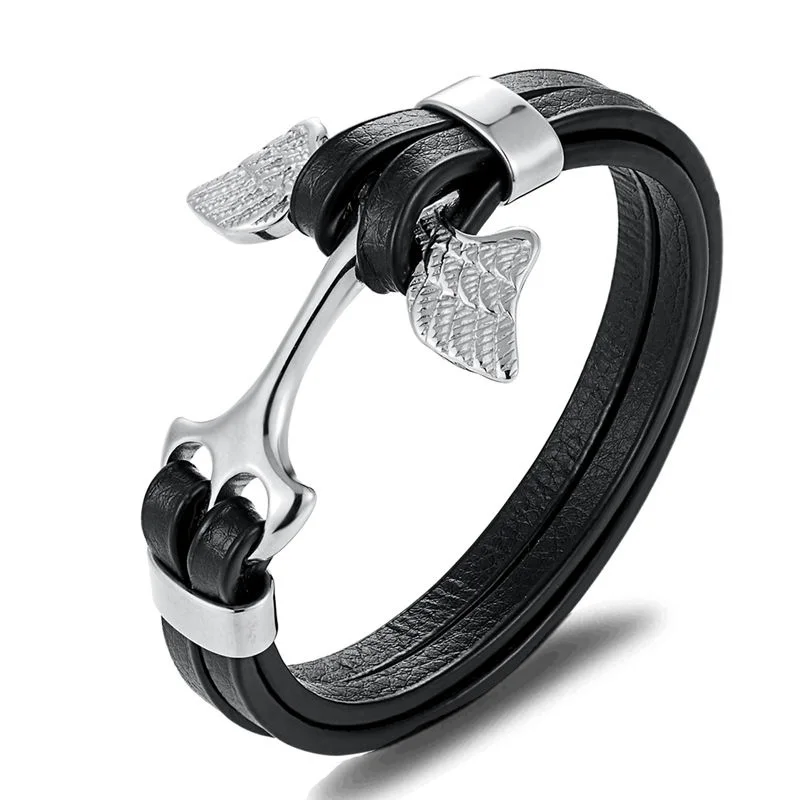 Мужские браслеты Pulseira браслет с черепом из нержавеющей стали для мужчин