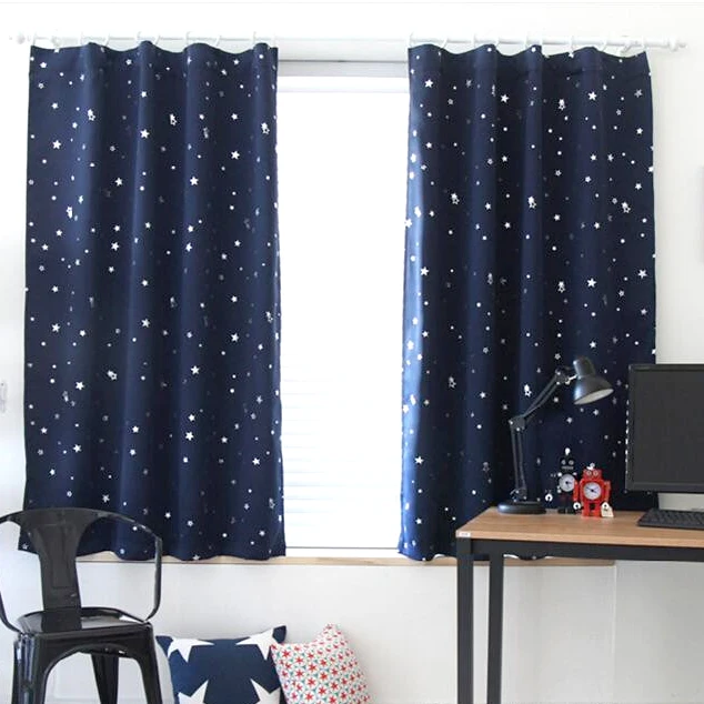 Горячая Распродажа занавески для дома с полыми звездами детской гостиной