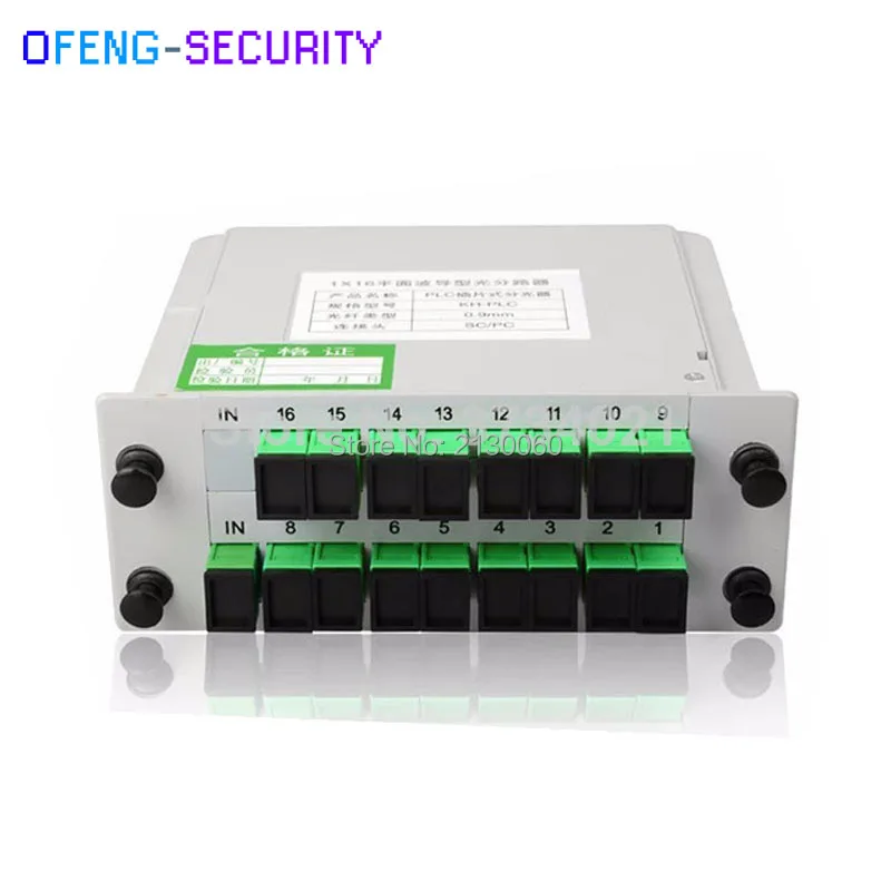 SC APC 1X16 PLC сплиттер волоконно оптический ящик FTTH divisor del plc de la fibra