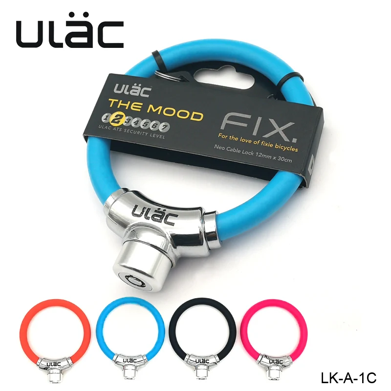 ULAC велосипедный замок стальной кабель подковообразный кольцевой аксессуары для