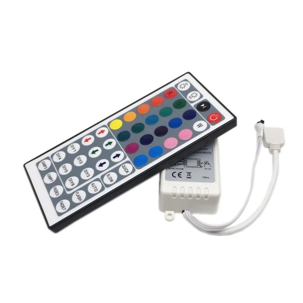 5 м водонепроницаемый 5050 RGB 60 Светодиодная лента 44 клавишный свет дистанционное