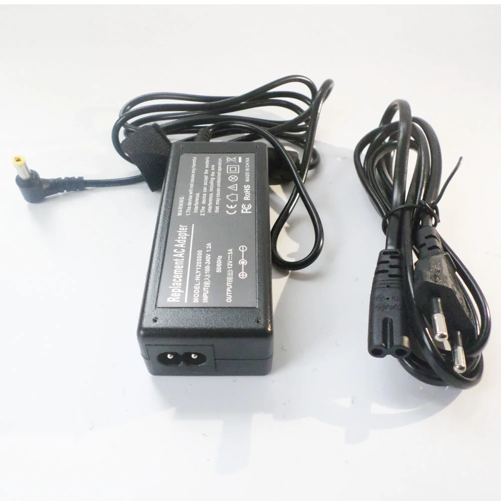 

New Charger AC90-265V AC Adapter 12V 5A To Tripath T 5 Amp For TFT LCD MONITOR Screen For LCD SyncMaster 180T 172S 191T Monitor