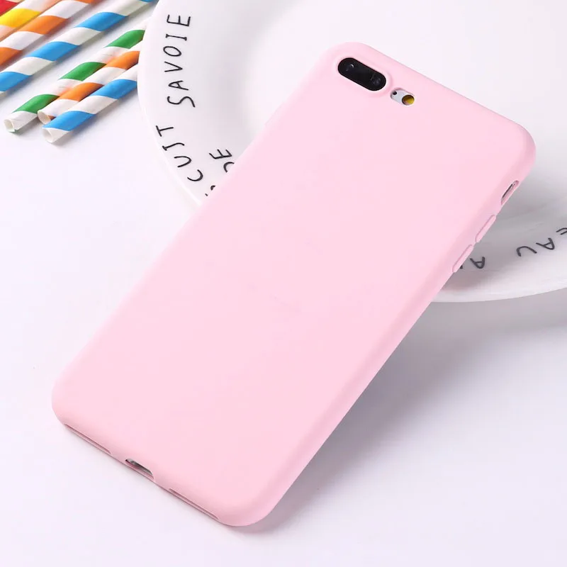 МОДНЫЙ конфеты Макаруны чехол для телефона iPhone 7 8 Plus ТПУ силиконовый X XR XS Max 6 6S 5 5S