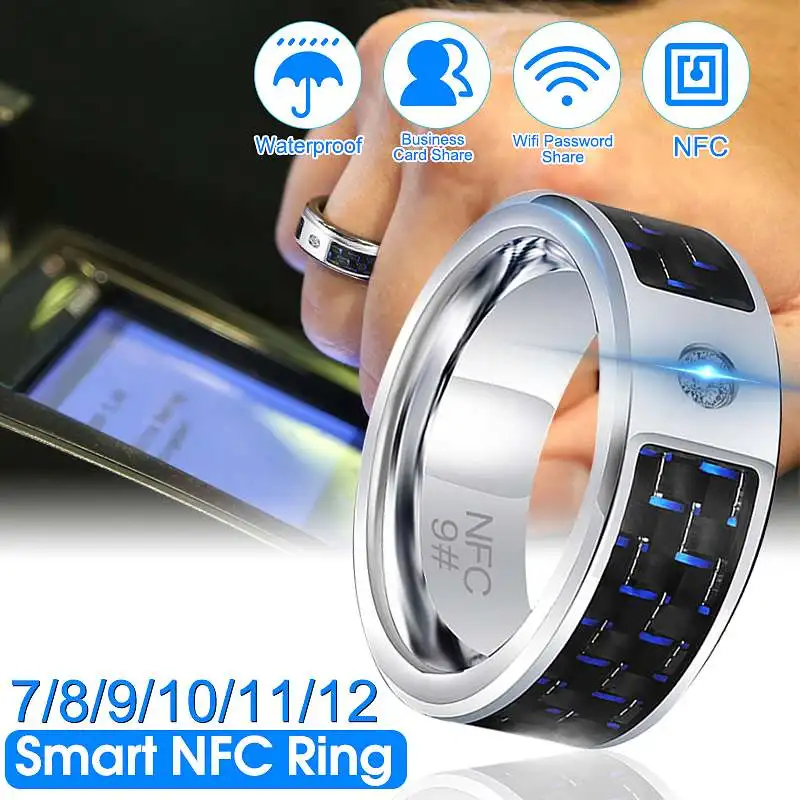 Модные элегантные ювелирные кольца Kinco 7/8/9/10/11/12 износостойкое NFC смарт-кольцо для