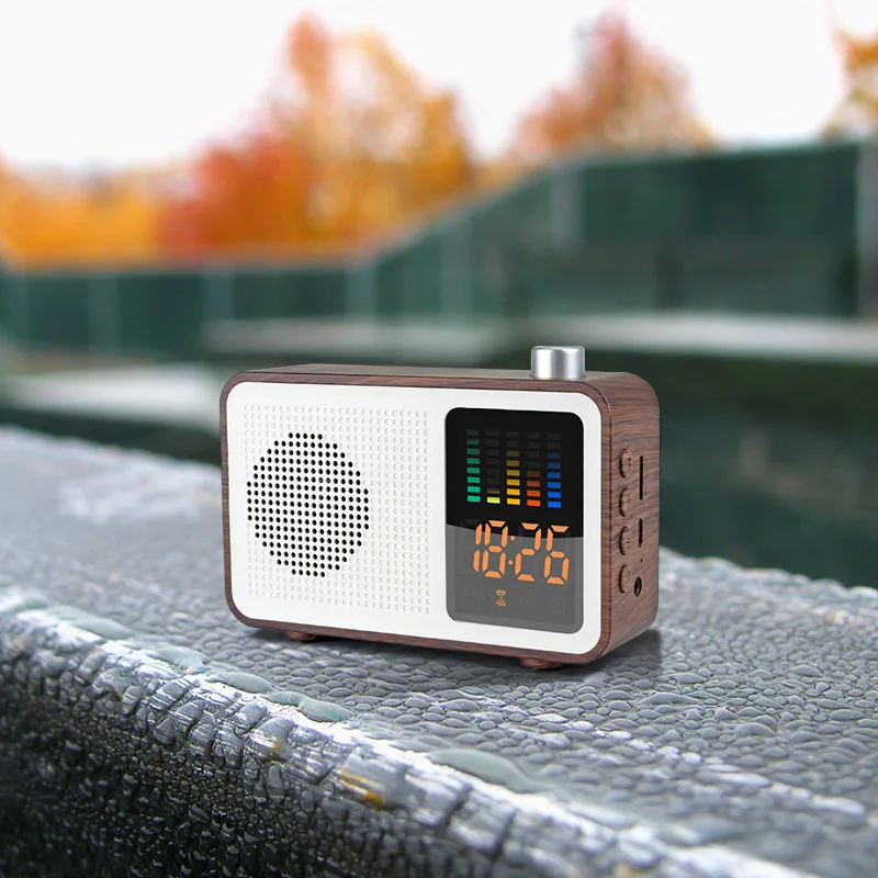 CLAITE MSK 102 3 в 1 перезаряжаемый bluetooth динамик радио Будильник поддержка AUX TF