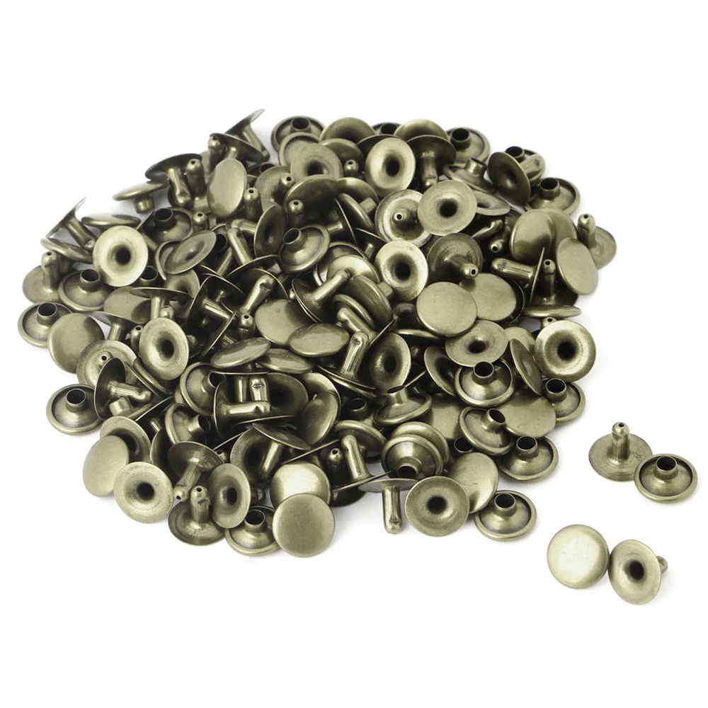100pcs Stainless Steel Double Sided Rivets Child's Hat Tool DIY App Bag Accessory | Дом и сад