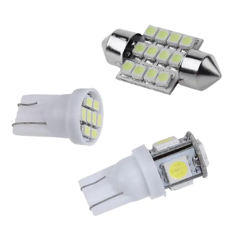 11 шт 12В T10 3030 SMD LED Автомобильный интерьер свет авто автомобилей светоизлучающий