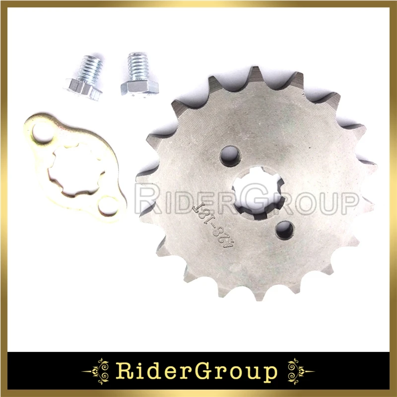 Зубчатая Звездочка 428 17 мм 18 зубчатая для 50cc 70cc 90cc 110cc 125cc 140cc 150cc 160cc Dirt Pit Bike ATV Lifan YX
