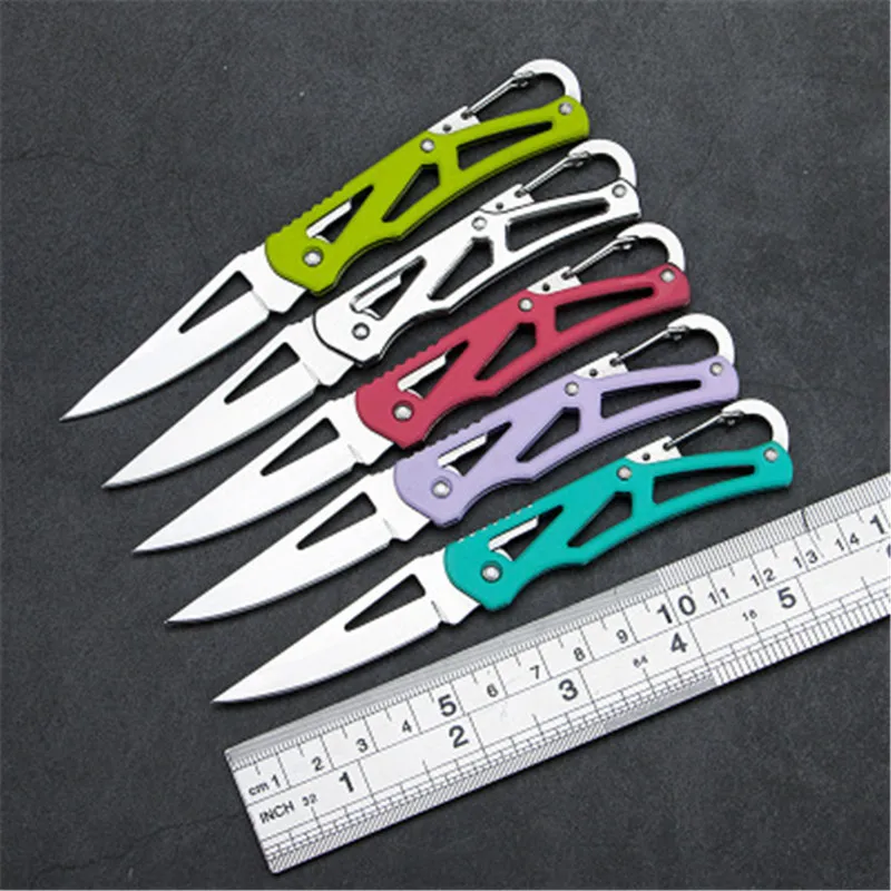 Клипса острый срез складной Фруктовый нож Pare survive razor Открытый Повесить кожуру открытый ящик лезвие лагерь карабин резак многофункциональный инструмент посылка