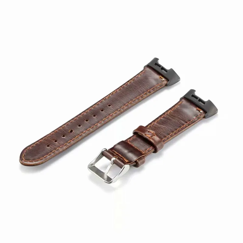 For Fitbit Charge 3 Genuine Leather Band Vintage Strap Men Wonwen Wristband 2 /Charge SE Smart Bracelet | Наручные часы