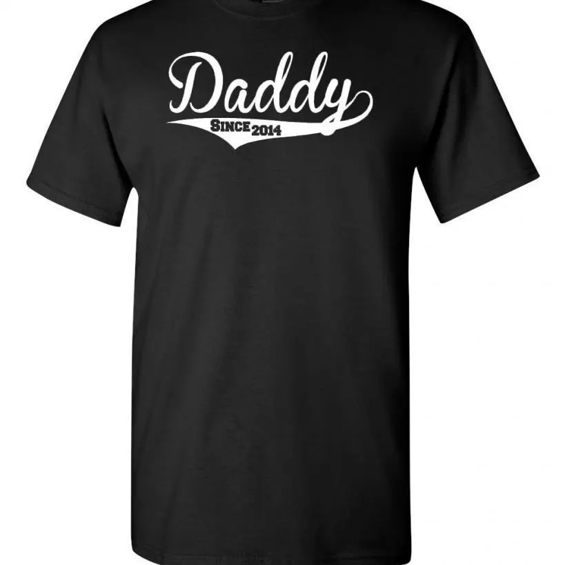Daddy Since 2014 отец рубашка взрослых унисекс футболка| |
