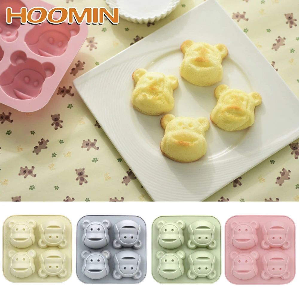 Инструменты для приготовления пищи HOOMIN четыре симпатичных обезьяны фотоформа 3D