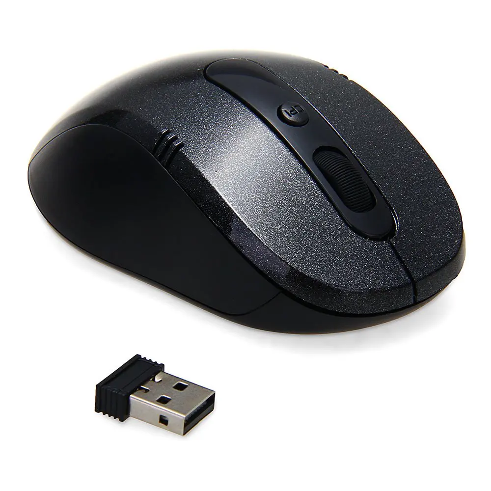 2 4 GHz беспроводная мышь USB черная 6 кнопок для компьютера ПК | Компьютеры и офис