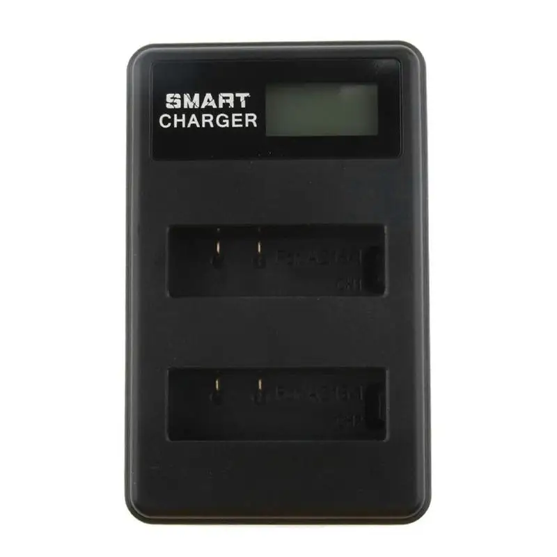 AZ16-1 ЖК-дисплей двойной USB зарядное устройство для Xiaomi Yi экшн-камера зарядка