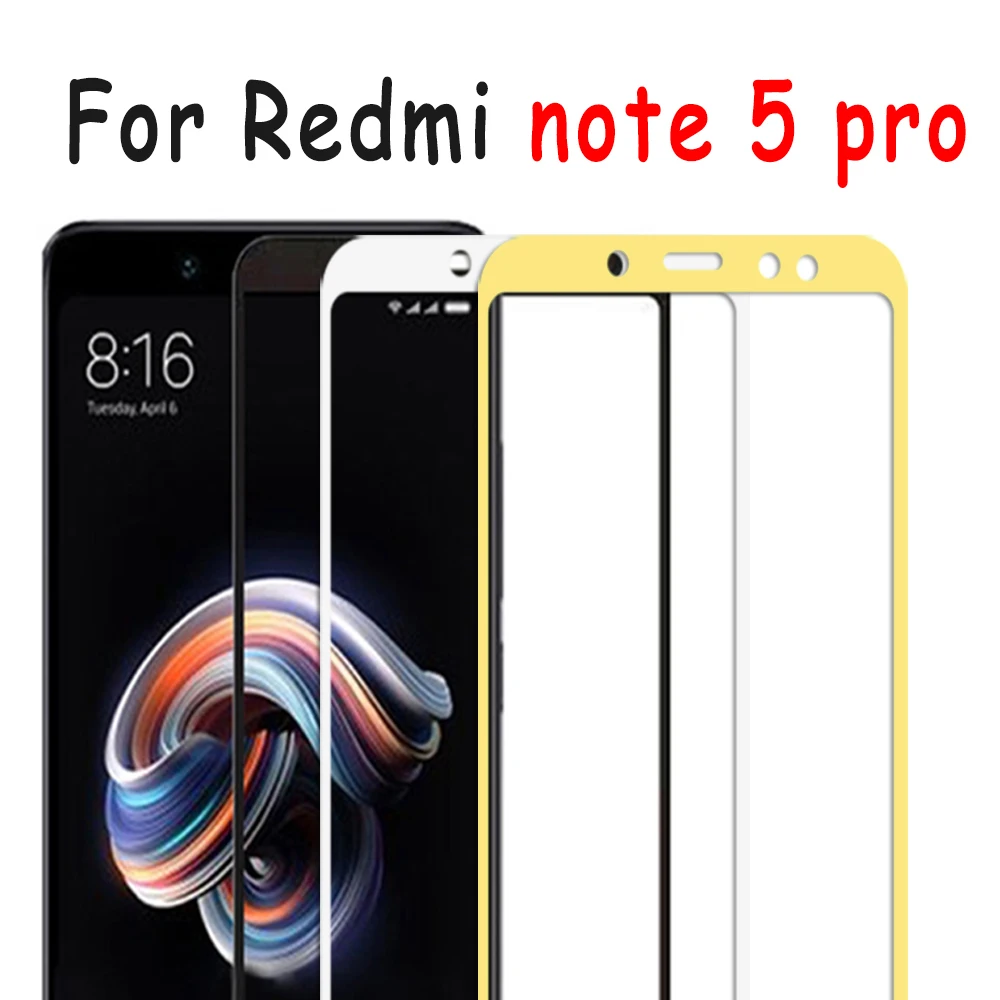 Закаленное стекло для Xiaomi Redmi Note 5 Pro Защита экрана 6 защита Xaomi Mi 6x A2 полное