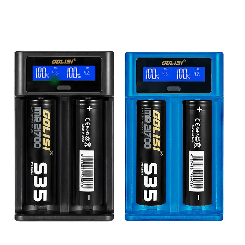 Умное зарядное устройство LEORY Golisi I2 с USB портом 2 А ЖК дисплей для литий
