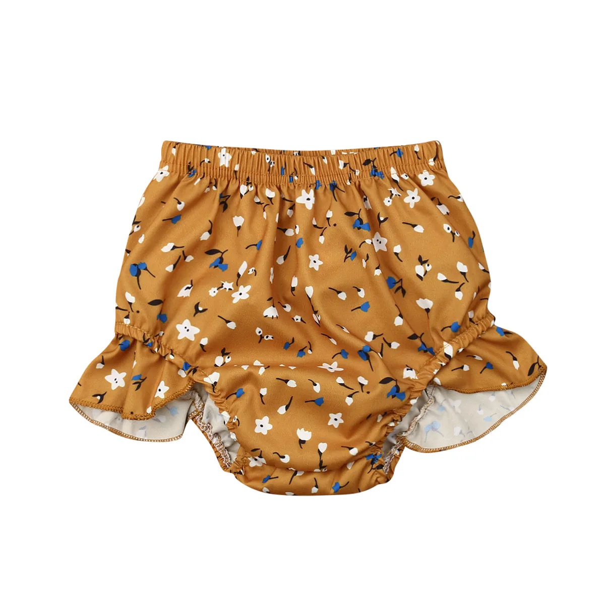 Штаны с цветочным принтом и крылышками для маленьких девочек шорты трусики