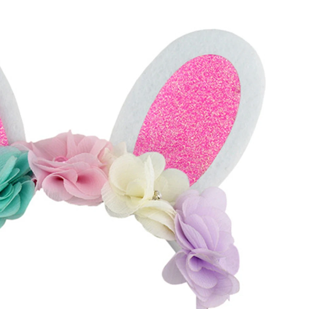 1 шт. пасхальные кроличьи уши лента для волос цветы обруч на волосы головной убор