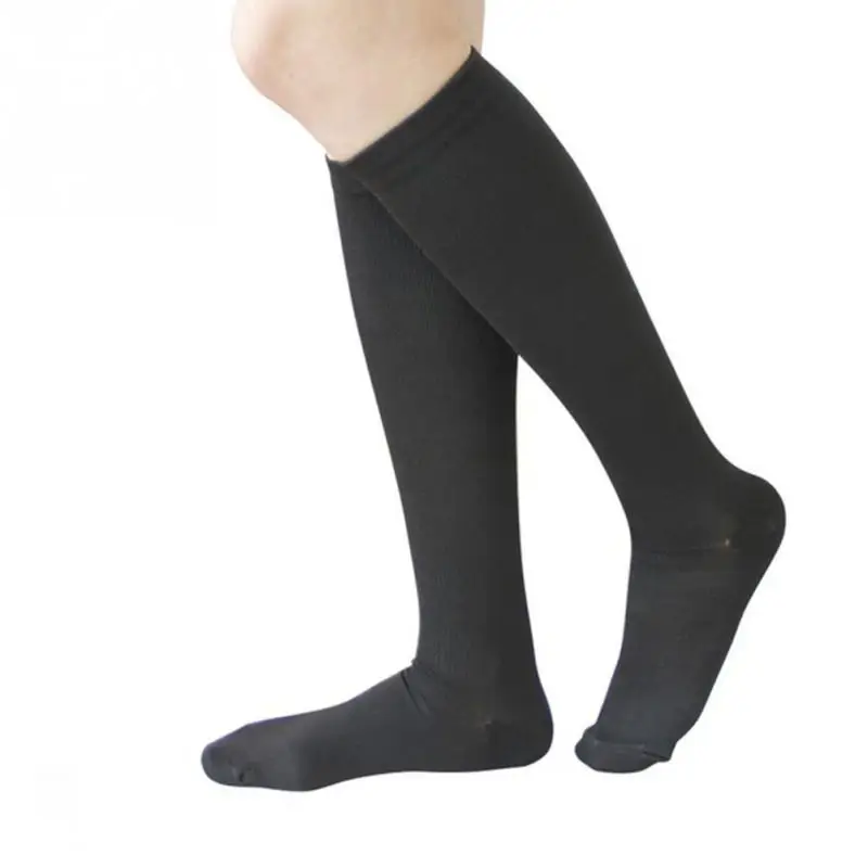 Unisex Knee High Graduated Compression Socks Varicose veins nylon pressure Leg Relief Pain socks For women man | Женская одежда