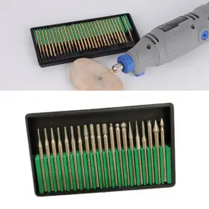 Инструмент для резьбы 20 шт. алмазная шлифовальная головка из сплава игла заусенцы аксессуары набор для резьбы полировки стекла нефрита камня инструмент