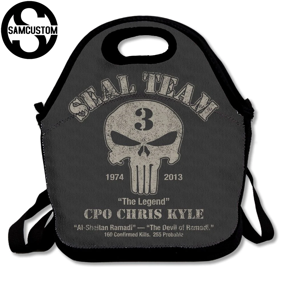 SAMCUSTOM 3D Print seal team Lunch Bags Insulated Waterproof Food Girl Packages men and women Kids Babys Boys Handbags | Багаж и сумки
