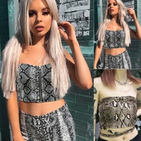 2019 summer women off shoulder tank top sleeveless zipper tube top bodycon floral print camisole streetwear crop tops