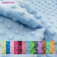 145x80100cm 30color super soft minky dot fabric for meter handwork sewing blanket material antipilling plush fabric