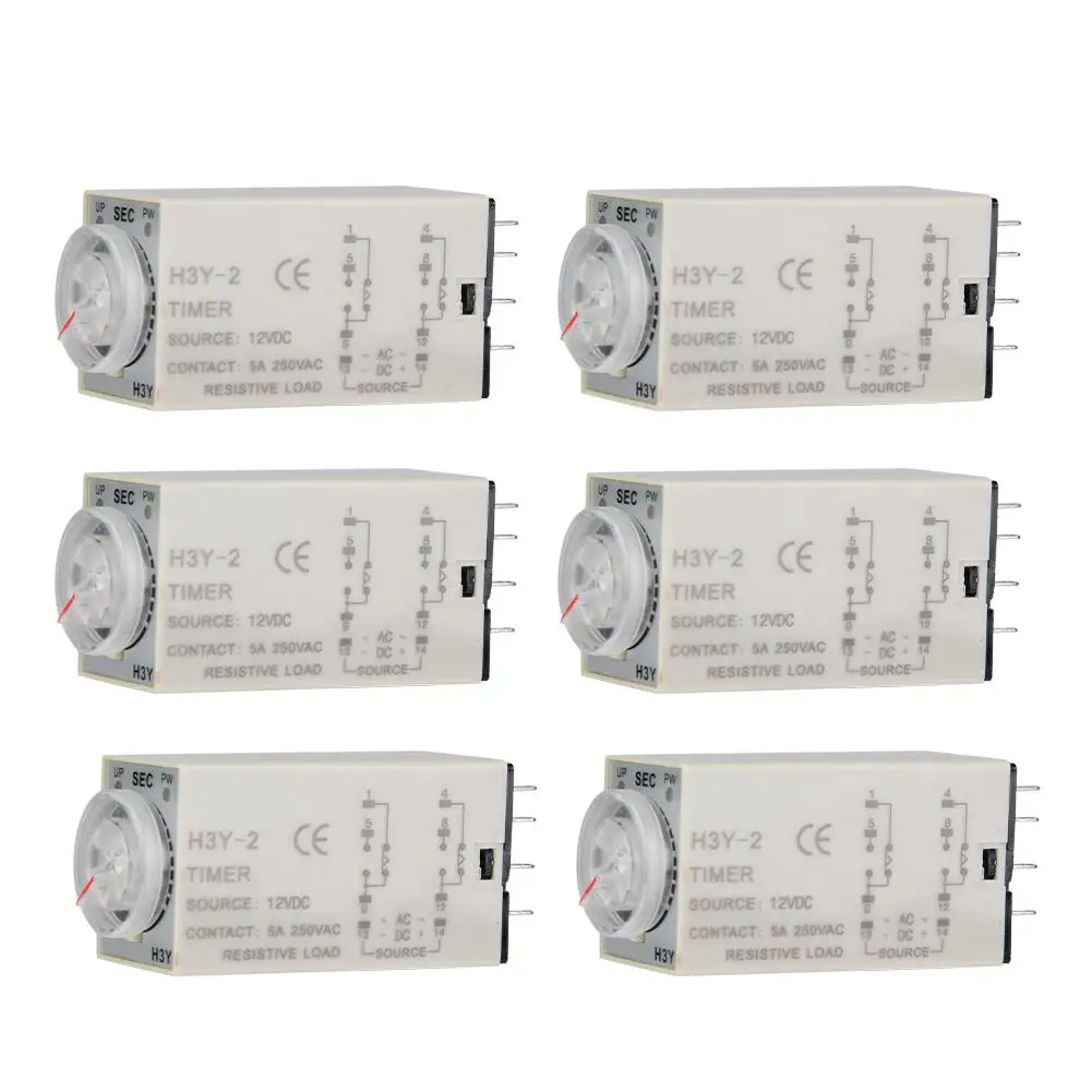 H3Y-2 таймер задержки включения реле времени 8-Pin 12VDC 3S/6S/10S/60S | Обустройство дома