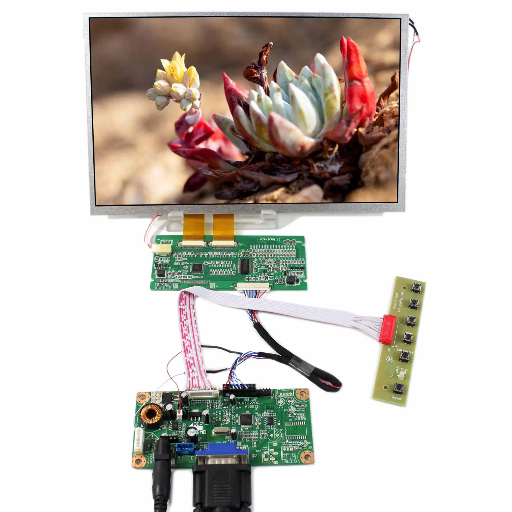 

10.2" AT102TN03 LCD 10.2 inch 800x480 Screen +VGA LCD Controller Board