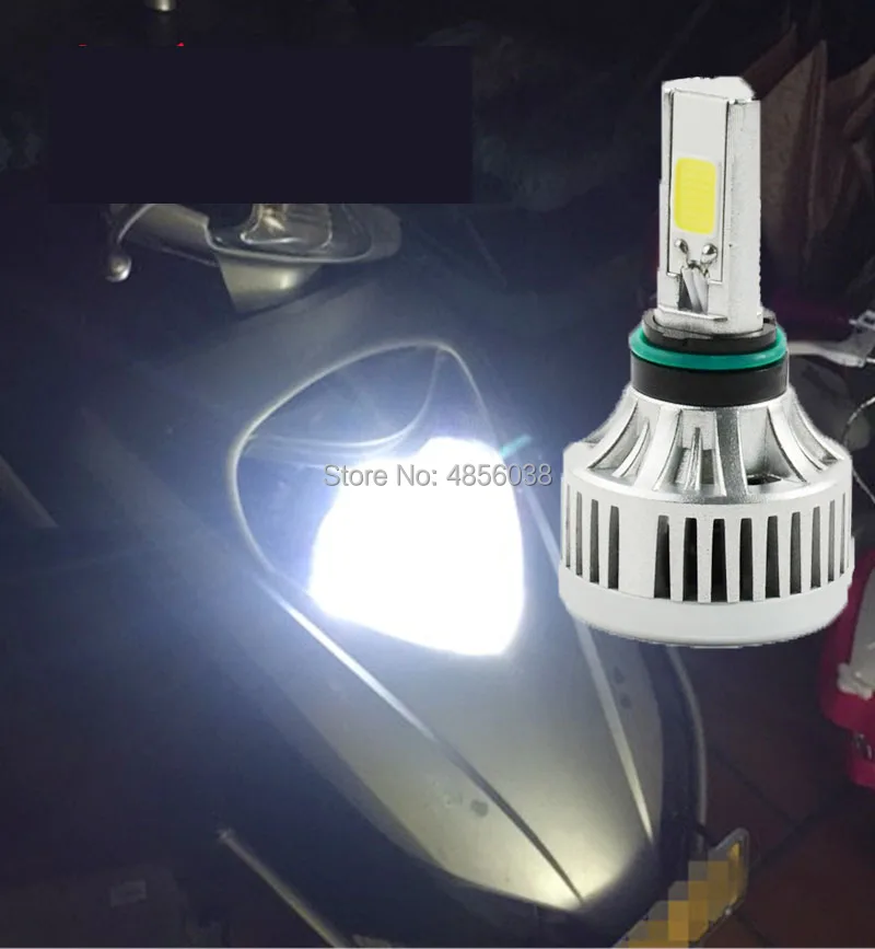 Светодиодные фары для мотоциклов H4 светодиодные лампочки 40 w 4000LM hi/lo света moto 6000 k