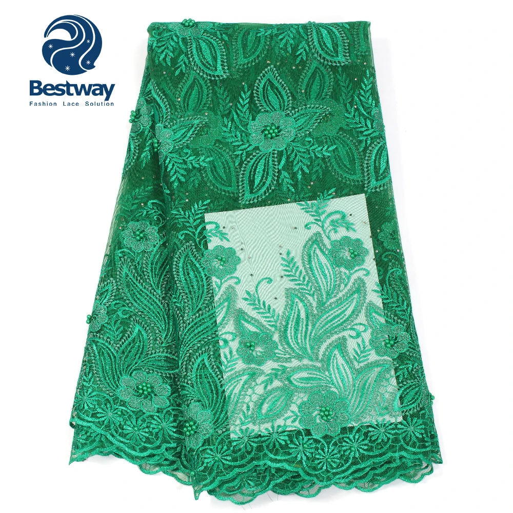 Bestway нигерийская новейшая сетчатая кружевная ткань кружевные искусственные