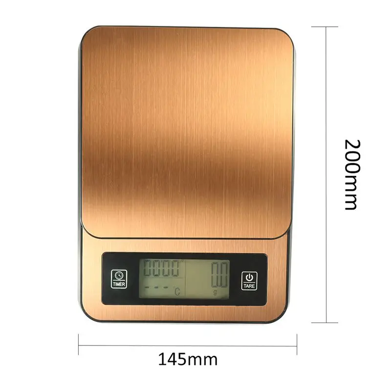 Scale Timed Kitchen Hand Made Coffee Electronic With Temperature Probe Lcd Display Scales |