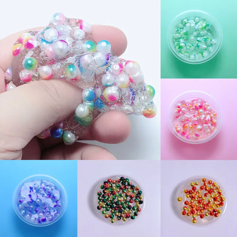 Русалка жемчуг DIY кристальная грязь снимает стресс головоломка искусственный