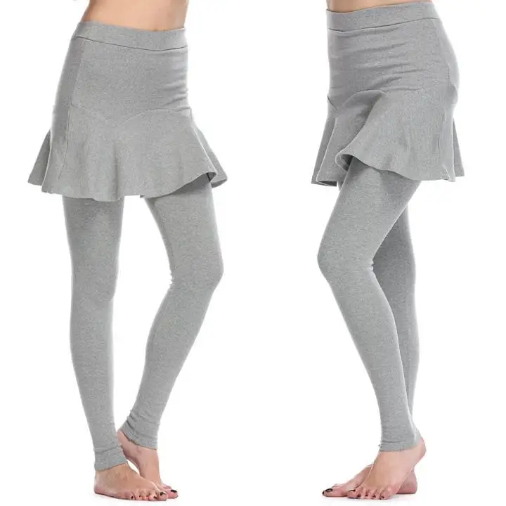 Корейский модный женский толстый теплый стрейч карандаш брюки темно-серый