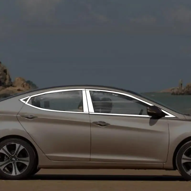DEL # Automovil хромированное окно наружное высококачественное украшение автомобиля