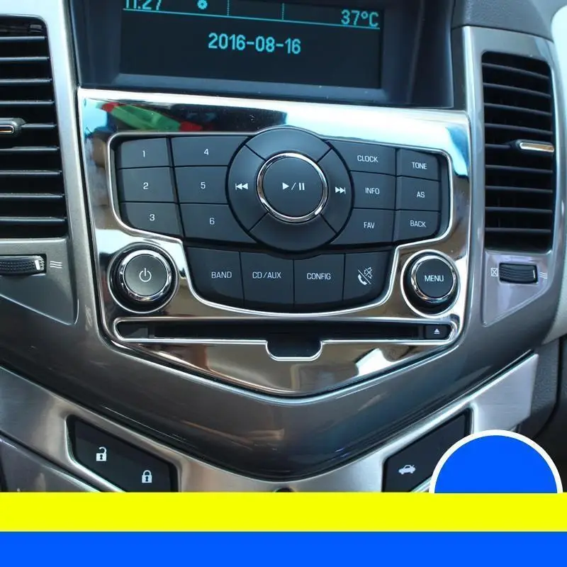 DEL# Auto Modified Control System Interior Fashion Decoration Car Styling Bright Sequins Sticker Strip 15 FOR Chevrolet Cruze | Автомобили