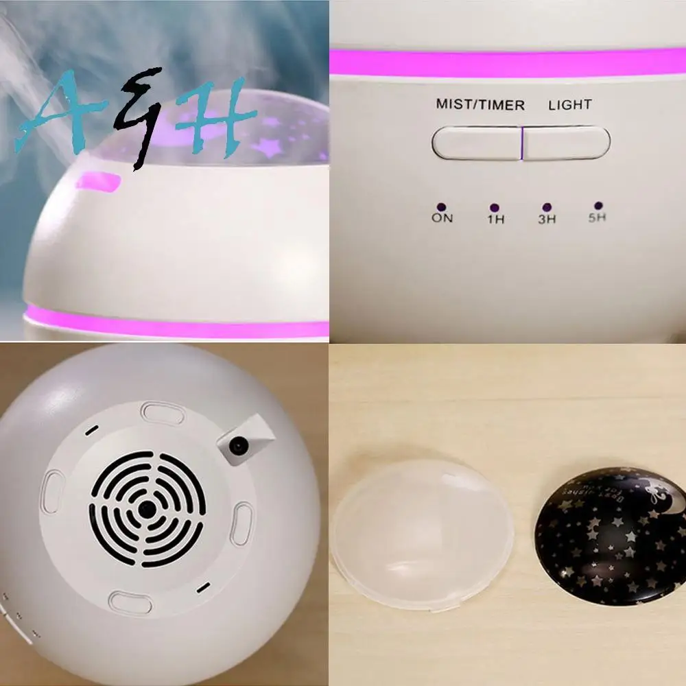 Ultrasonic Home Light Shadow Humidifier Air 150ML Purifier Essential Oil 10W 10-15 square meters Diffuser | Бытовая техника