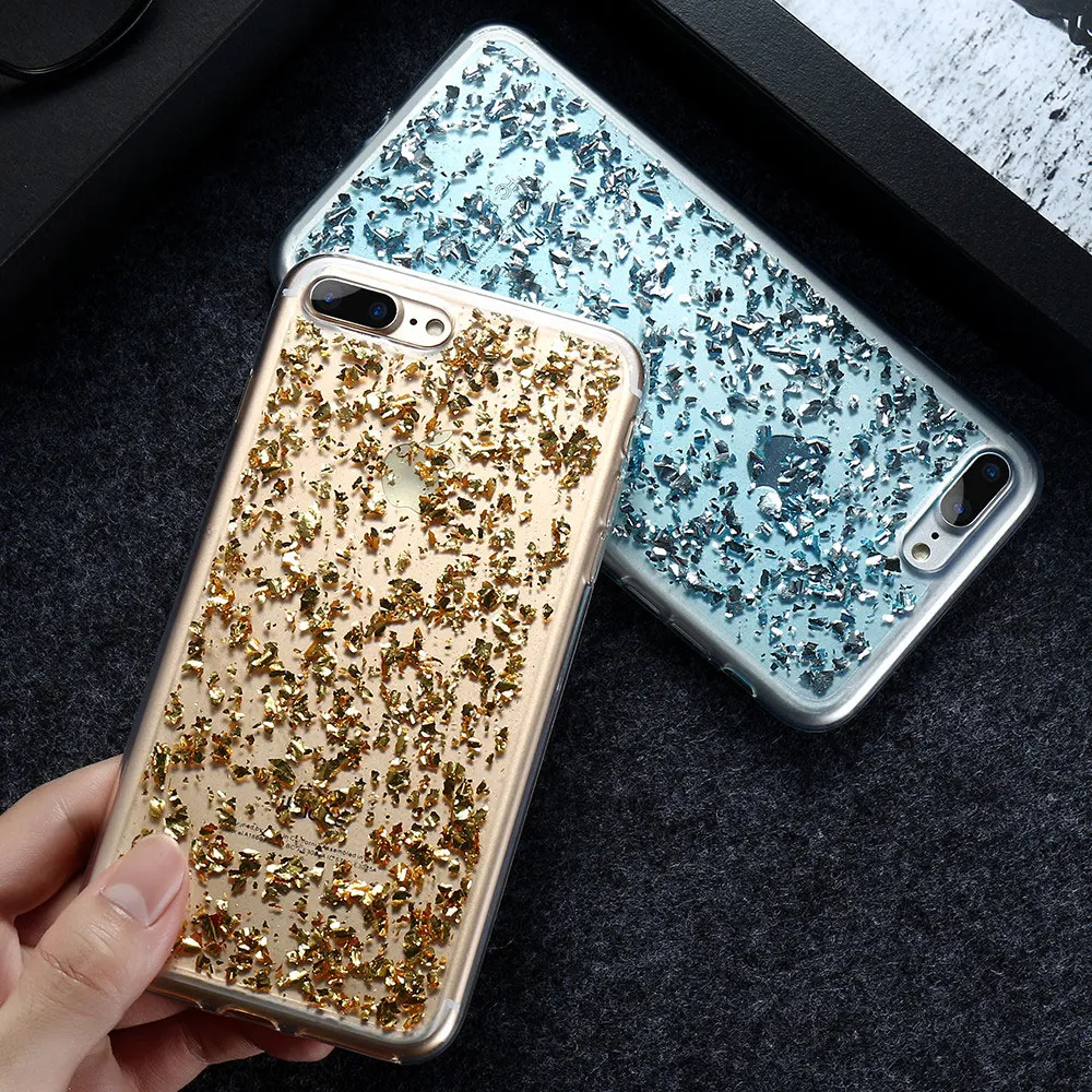 KISSCASE чехол с блестками для iPhone 6 6s Plus 7 5 5S SE Тонкий в Корейском стиле S Fundas |