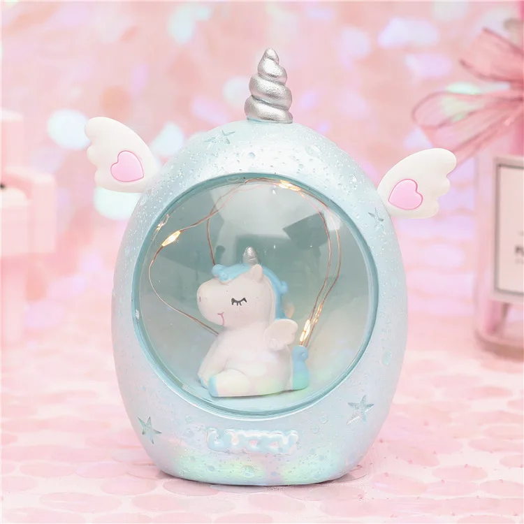 Прикроватный столик Настольный Мультфильм свет licorne украшение ШАМБРЕ батарея