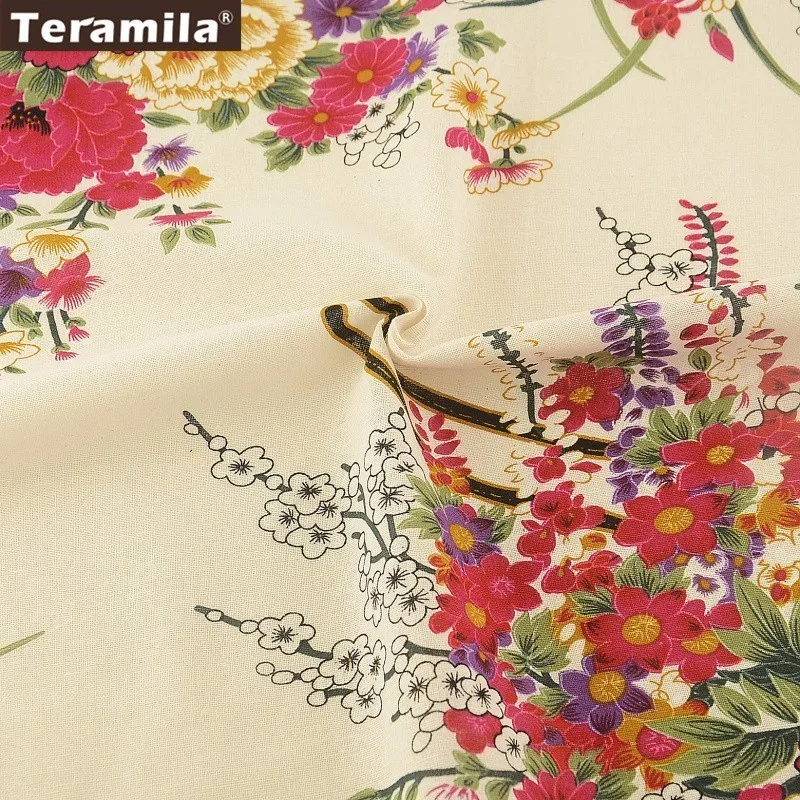 Teramila100 % льняная ткань для штор бежевый Tecidos швейный материал основная DIY Текстиль