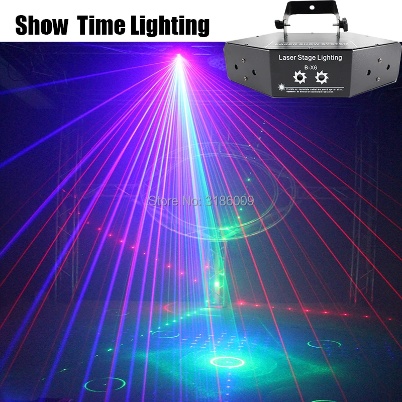 Лазерный луч диско светильник RGB лазерное шоу время лазерный проектор Dj DMX
