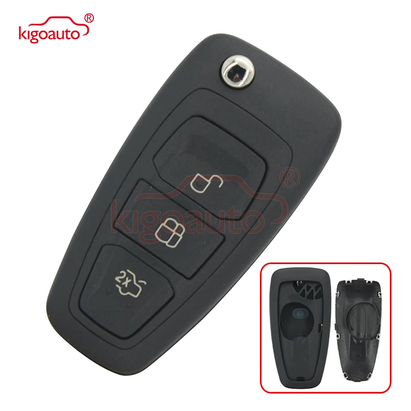 Kigoauto 2 кнопочный складной ключ для Ford Focus 3 Fiesta Mondeo сменный корпус автомобильного