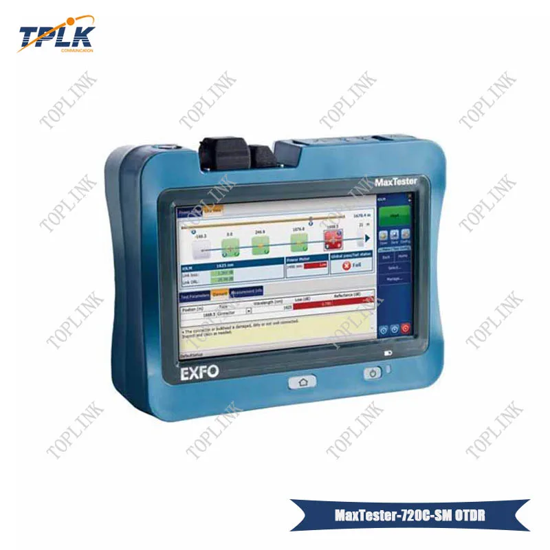 7 дюймовый EXFO MaxTester 720C наружный сенсорный OTDR оптический рефлектометр SM 1310/1550 нм 36/35